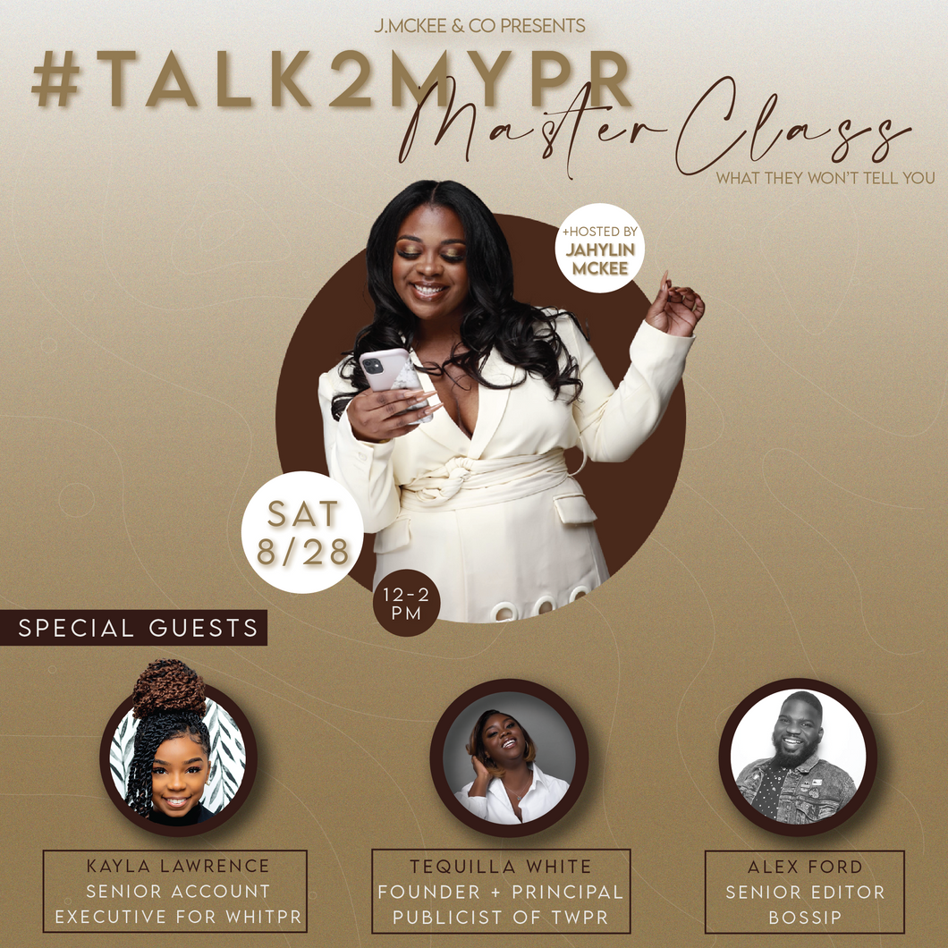 #Talk2MyPR:Masterclass Replay